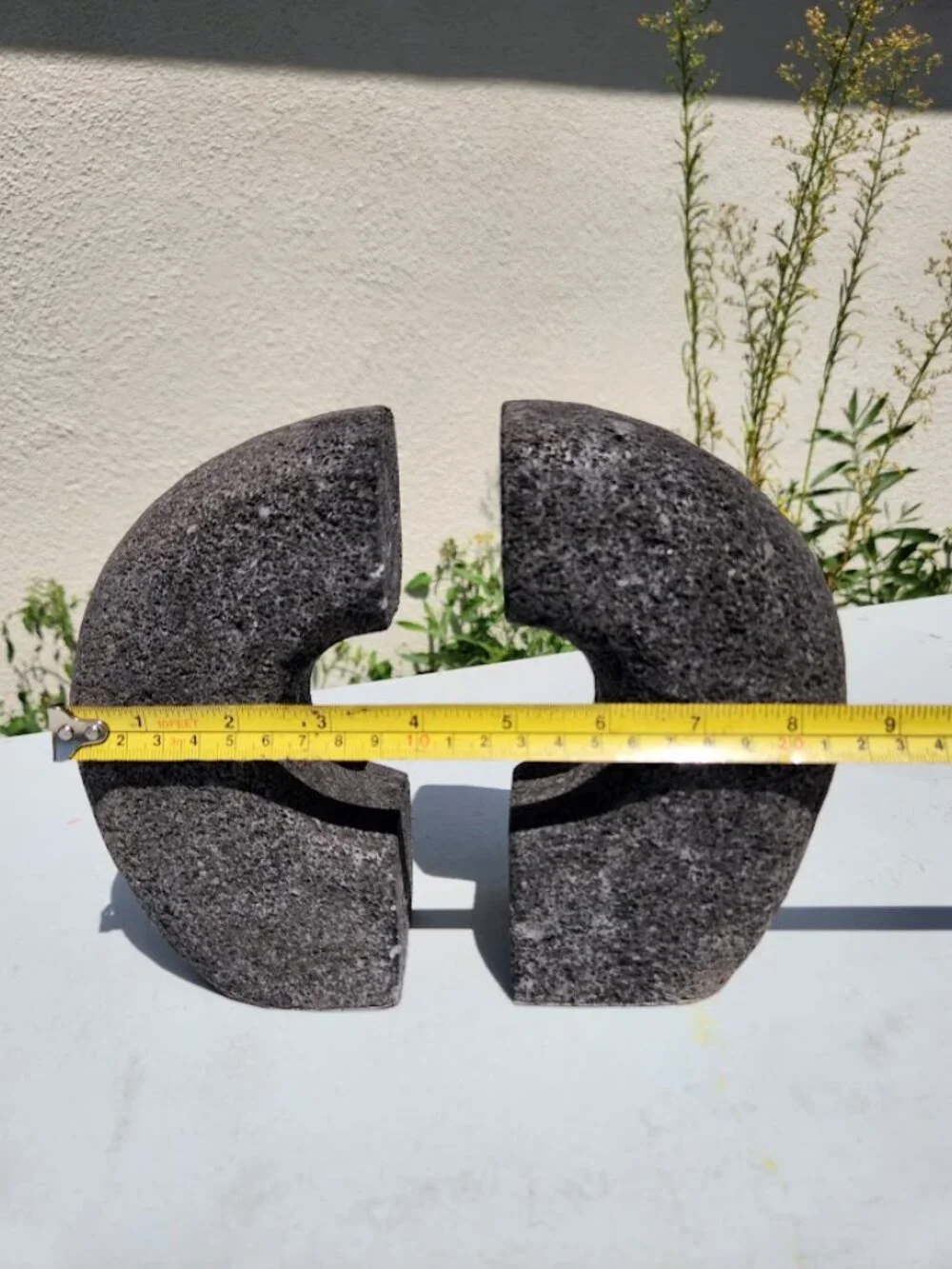 West Elm Lava Stone Bookends Book Ends Rock HEAVY Set of 2 Pair Minimalist